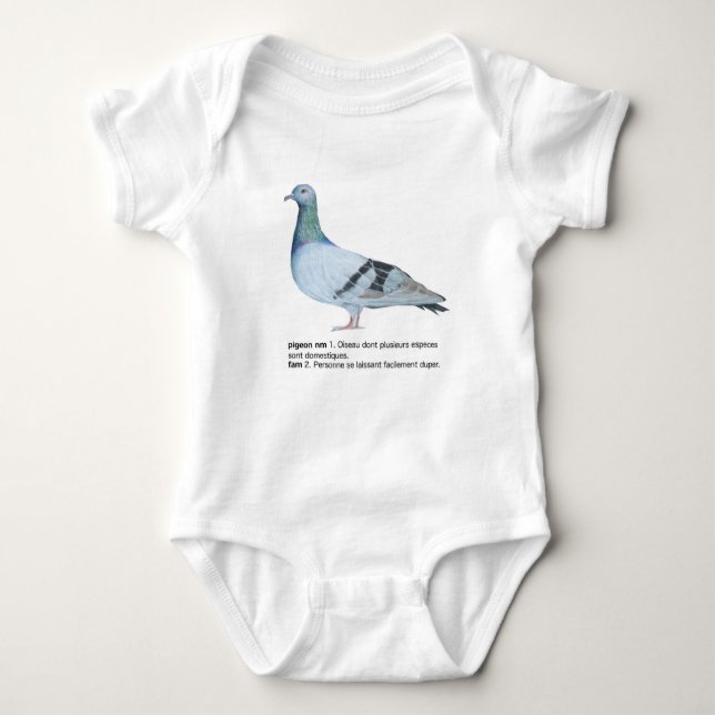 Pigeon by NuancesdePigeon Baby Strampler (Vorderseite)