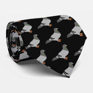 Pigeon Design Black Krawatte
