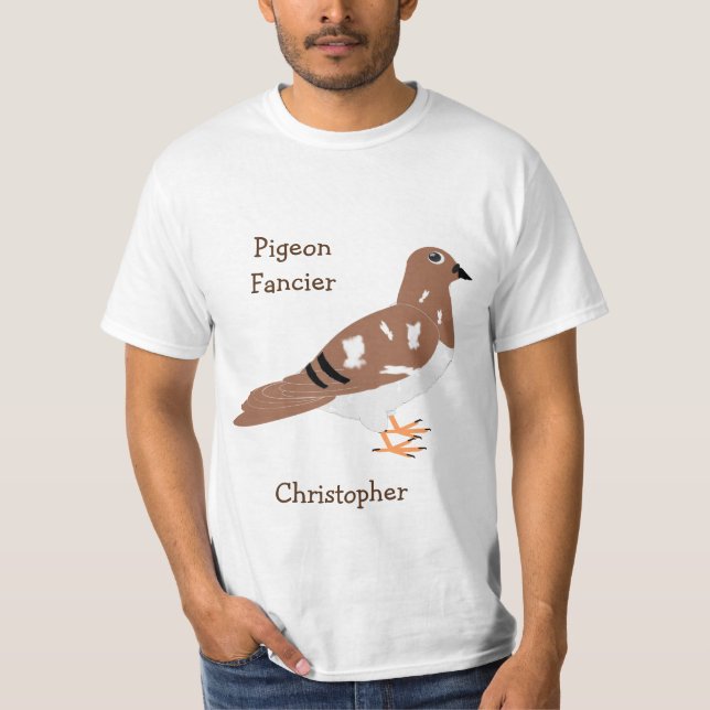 Pigeon Design Personalisierter T - Shirt (Vorderseite)