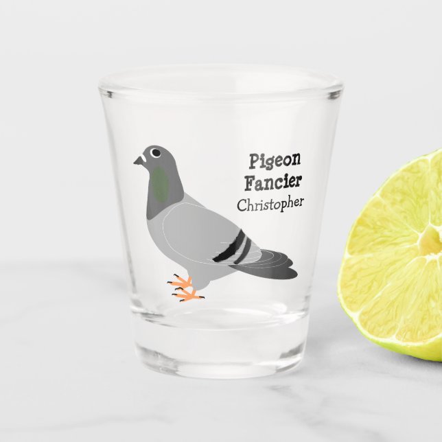 Pigeon Design Schnapsglas (Vorderseite)