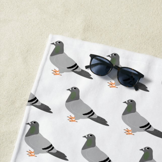 Pigeon Design Strandtuch (Beispiel)