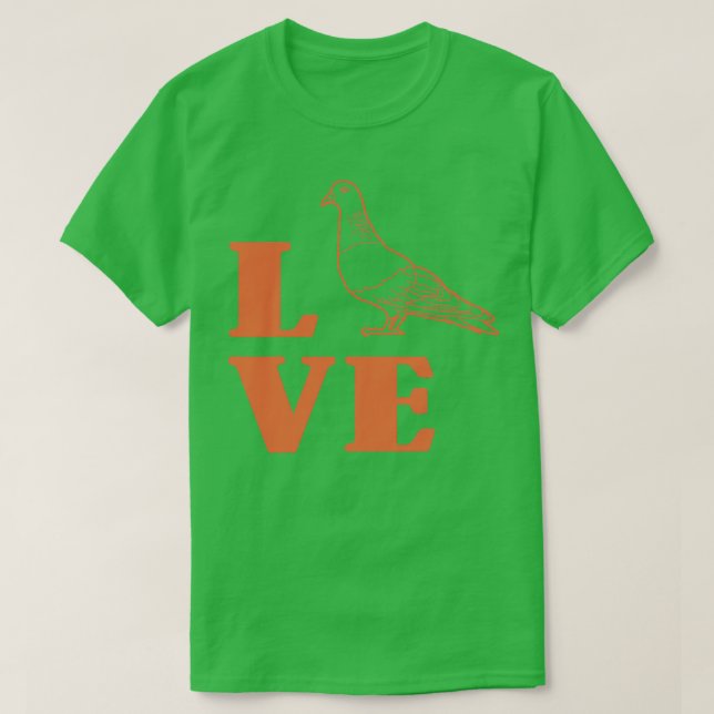 Pigeon Fancier Bird Carrier Pigeon T-Shirt (Design vorne)