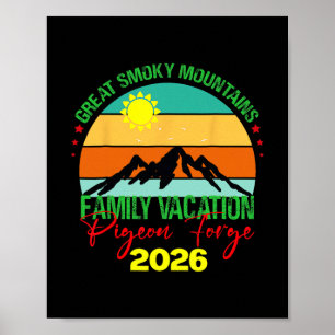 Pigeon Forge Große Smoky Mountains Familienurlaub Poster