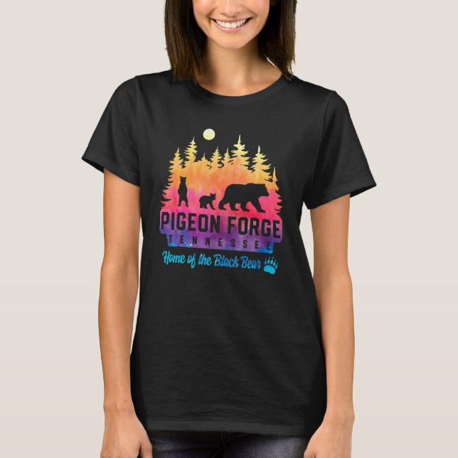 Pigeon Forge Tennessee Bear Great Smoky Mountains  T-Shirt (Vorderseite)