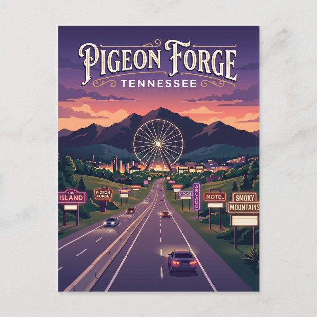Pigeon Forge USA Postkarte (Vorderseite)
