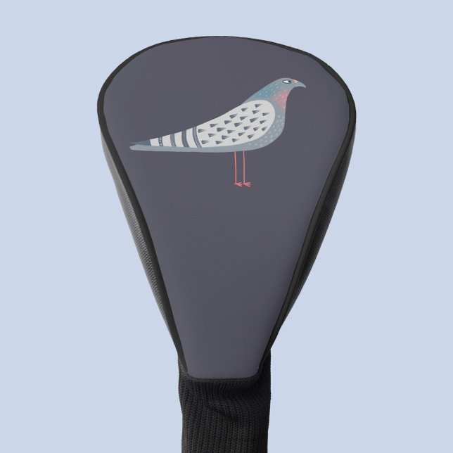 Pigeon Golf Head Cover Headcover (Fun pigeon bird golf head cover)