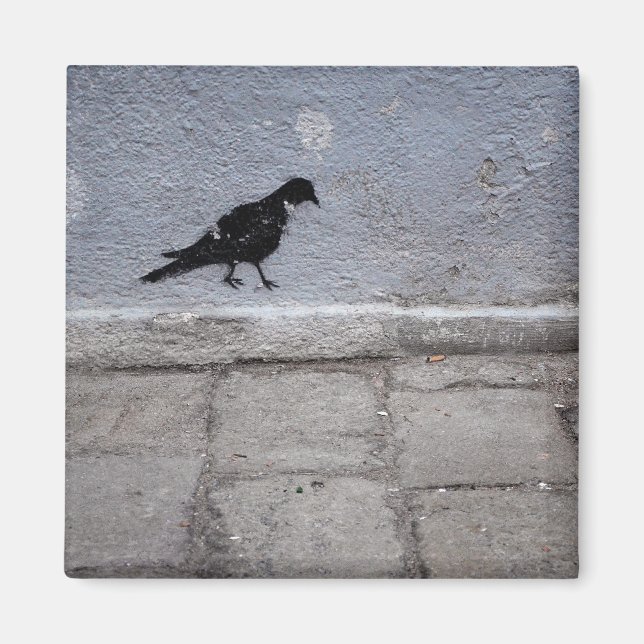 Pigeon Graffiti Magnet (Vorne)