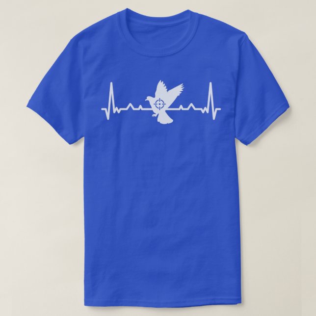 Pigeon Heartbeat Jagdgeschenk 1 T-Shirt (Design vorne)