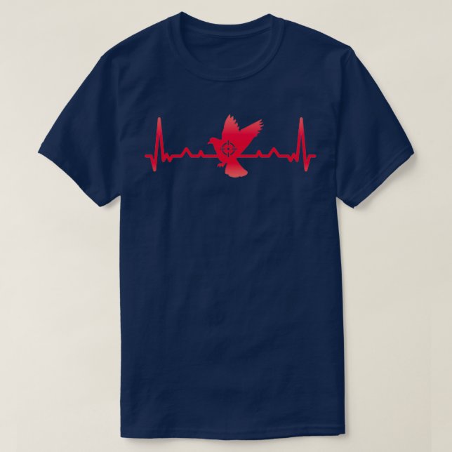 Pigeon Heartbeat Junting Xmas Gift T-Shirt (Design vorne)