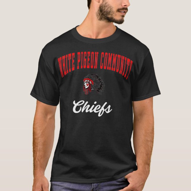 Pigeon High School Chiefs Premium T-Shirt (Vorderseite)
