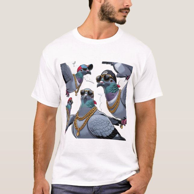 Pigeon Hood T-Shirt (Vorderseite)