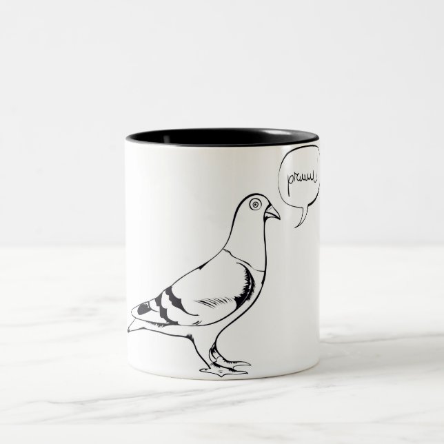 Pigeon Mug Zweifarbige Tasse (Mittel)