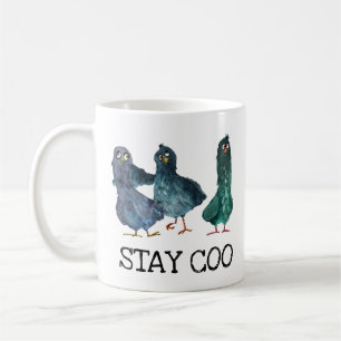 Pigeon Niedlich Bleibe Coo Bird Lover Kaffeetasse