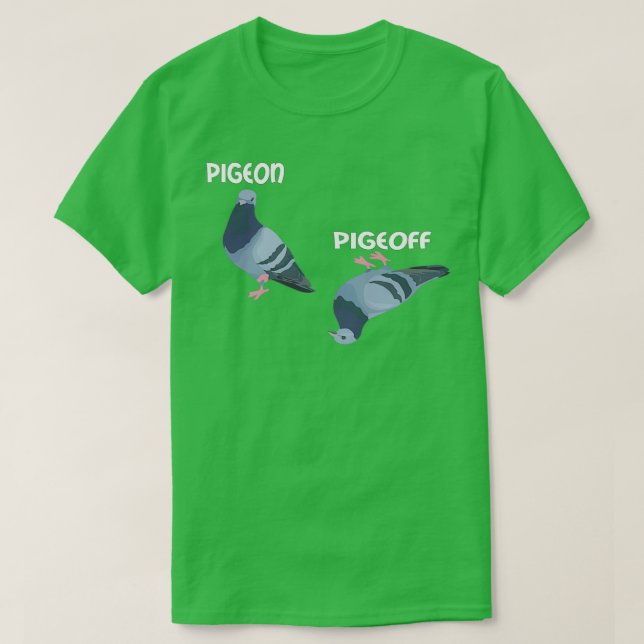Pigeon Pigeoff Bird Birdwatcher Vogelbeobachtung P T-Shirt (Design vorne)