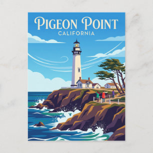 Pigeon Point Leuchtturm USA Postkarte