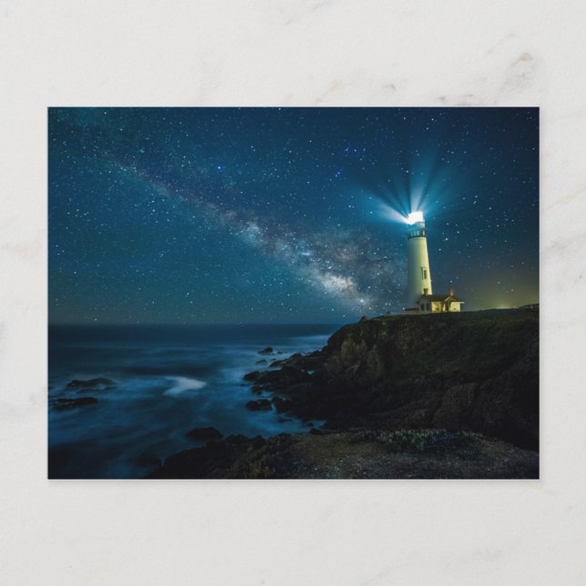 Pigeon Point Light Station California Postkarte (Vorderseite)