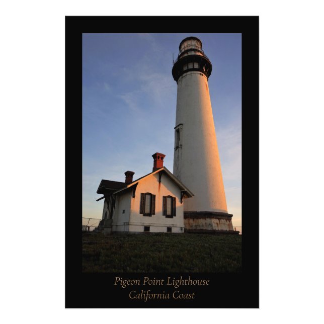 Pigeon Point Lighthouse California Coast Fotodruck (Vorne)
