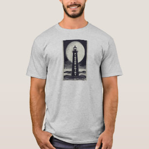 Pigeon Point Lighthouse California Moon T-Shirt
