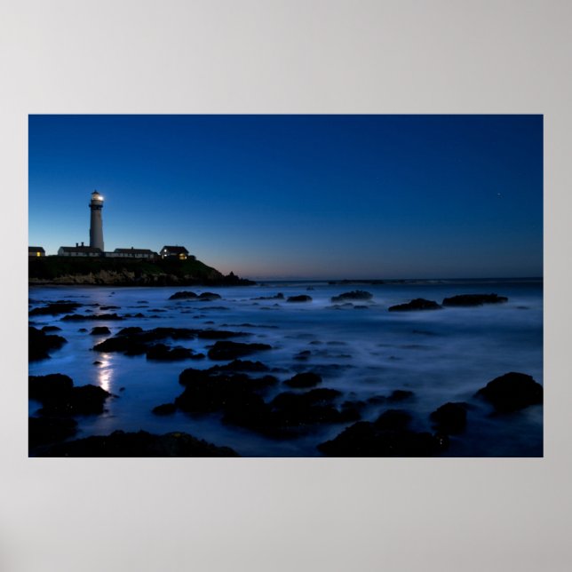 Pigeon Point Lighthouse | Halbe Mondbucht, Ca Poster (Vorne)
