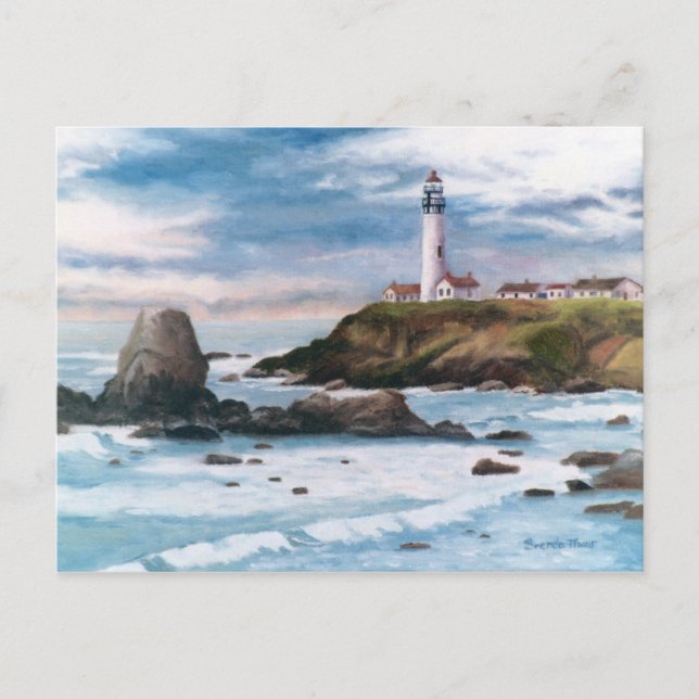 Pigeon Point Lighthouse Postcard Postkarte (Vorderseite)