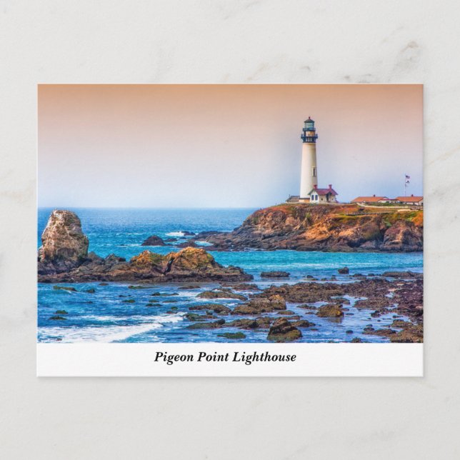 Pigeon Point Lighthouse Postcard Postkarte (Vorderseite)