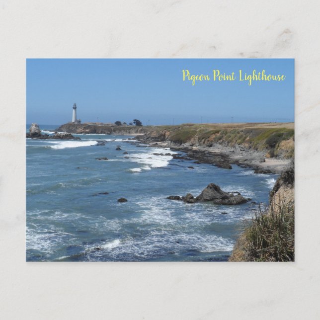 Pigeon Point Lighthouse Postkarte (Vorderseite)