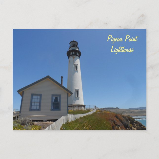 Pigeon Point Lighthouse Postkarte (Vorderseite)