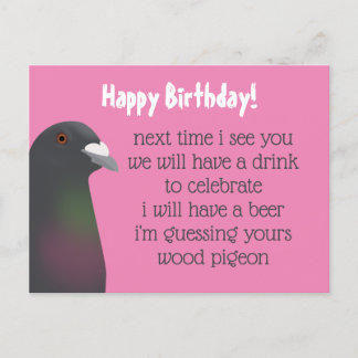 Pigeon Postcard Postkarte