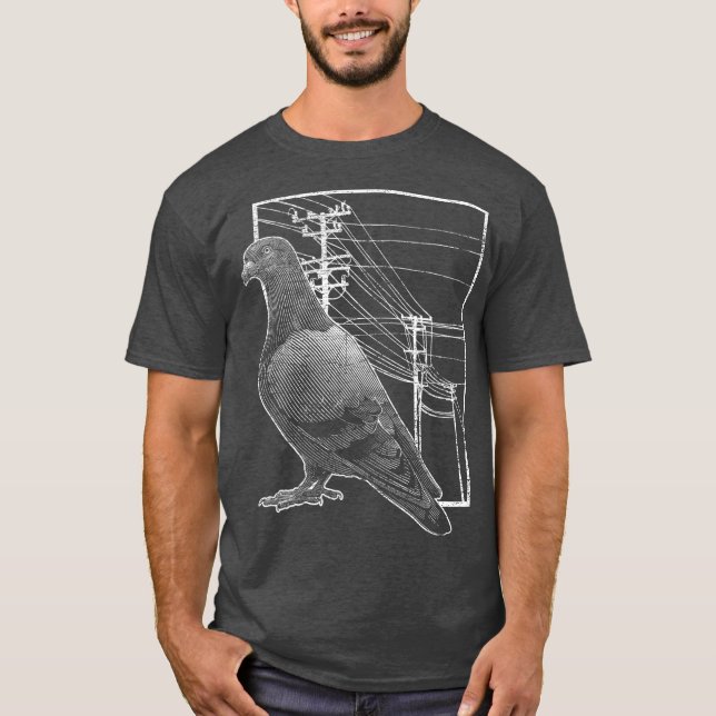 Pigeon Racing Gift Bird Animal Lover Taube T-Shirt (Vorderseite)