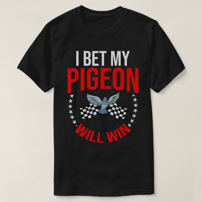 Pigeon Racing Trainer Bird Behaltend Fancier Clock T-Shirt (Design vorne)