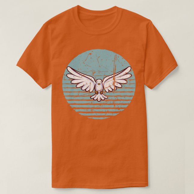 Pigeon Retro Gift 3 T-Shirt (Design vorne)