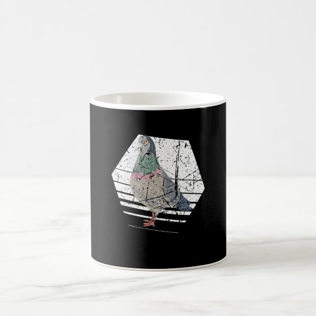 Pigeon Retro Kaffeetasse (Mittel)