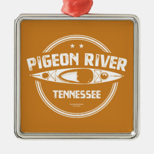 Pigeon River, Tennessee Ornament Aus Metall