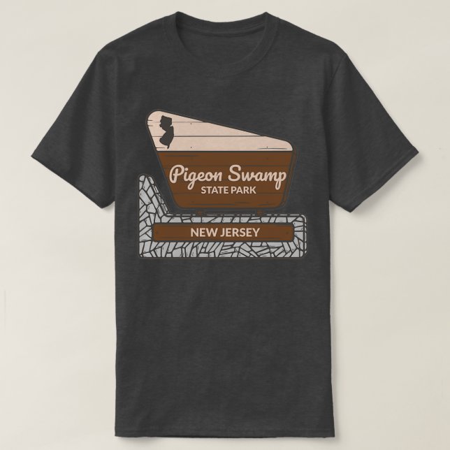 Pigeon Swamp State Park New Jersey Entrance Welcom T-Shirt (Design vorne)