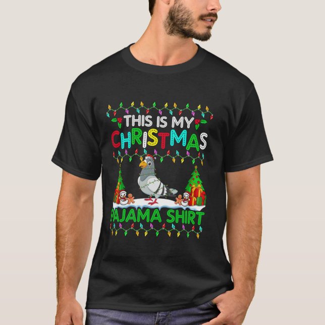 Pigeon Weihnachten Weihnachten Weihnachten Weihnac T-Shirt (Vorderseite)
