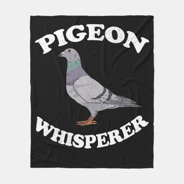Pigeon Whisperer Pigeon Racing Gift Pigeon Fleecedecke (Vorderseite)