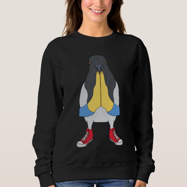 Pigeon with Shoes Sweatshirt (Vorderseite)