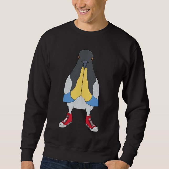 Pigeon with Shoes Sweatshirt (Vorderseite)