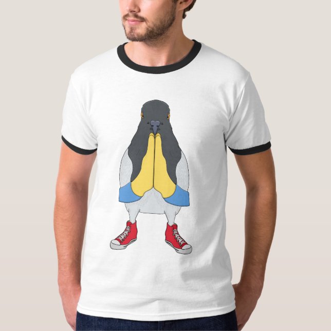 Pigeon with Shoes T-Shirt (Vorderseite)