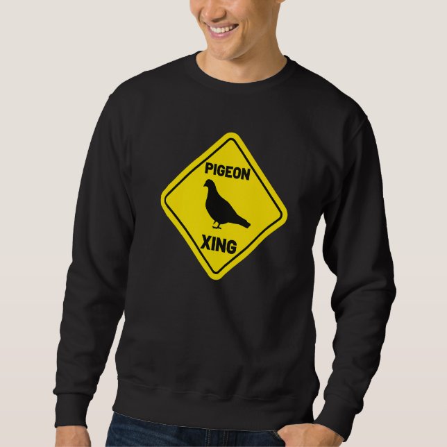 Pigeon Xing Bird Vintag Sweatshirt (Vorderseite)