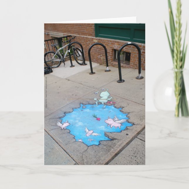 Pigfishing mit roten Rüben Karte (Vorderseite)