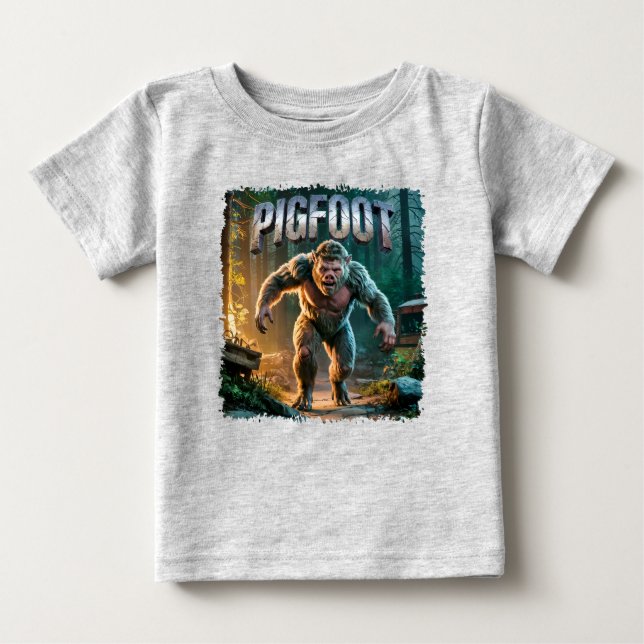 Pigfoot Fotocombo Creature Funny Baby T-shirt (Vorderseite)