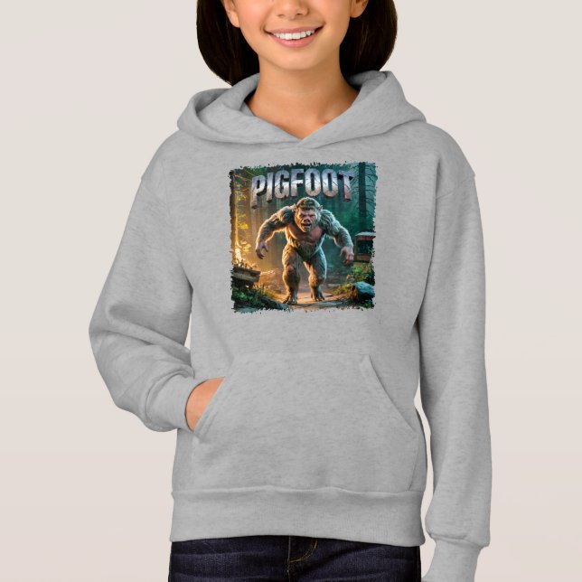 Pigfoot Fotocombo Creature Funny Hoodie (Vorderseite)