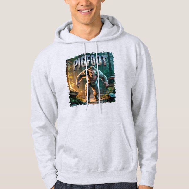 Pigfoot Fotocombo Creature Funny Hoodie (Vorderseite)