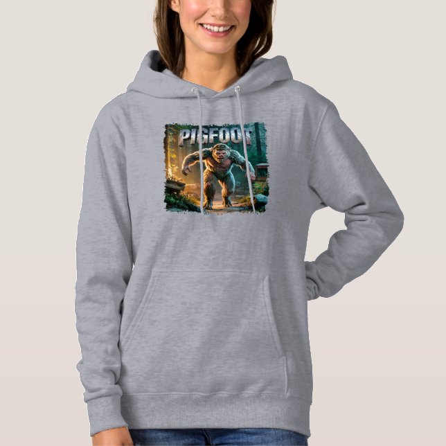 Pigfoot Fotocombo Creature Funny Hoodie (Vorderseite)