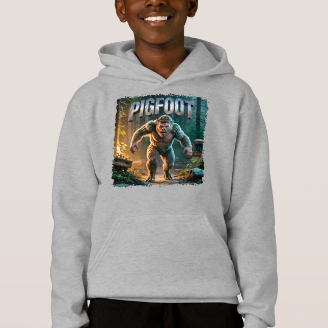 Pigfoot Fotocombo Creature Funny Hoodie (Vorderseite)