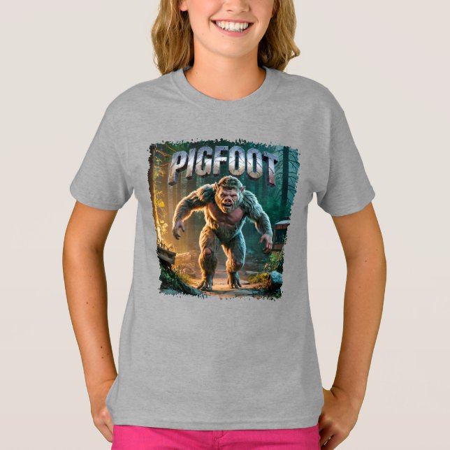Pigfoot Fotocombo Creature Funny T-Shirt (Vorderseite)