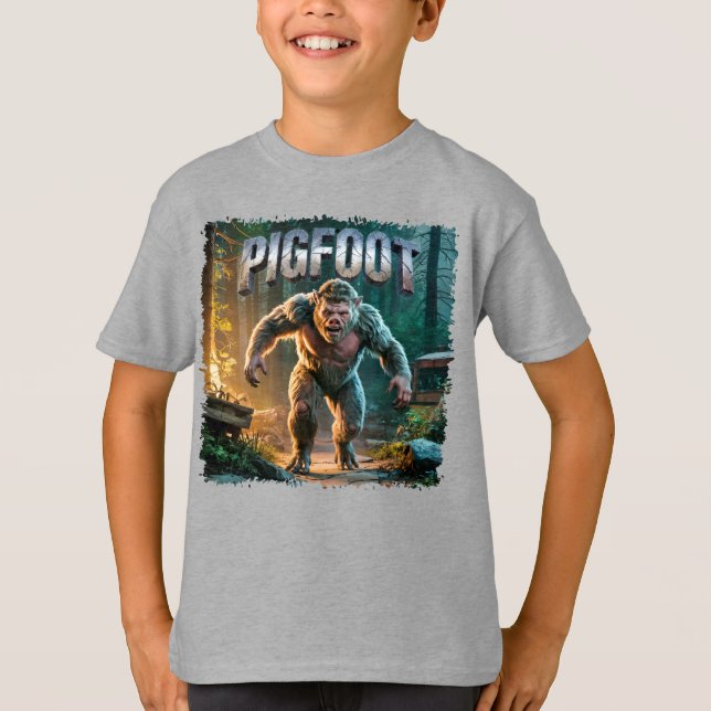 Pigfoot Fotocombo Creature Funny T-Shirt (Vorderseite)