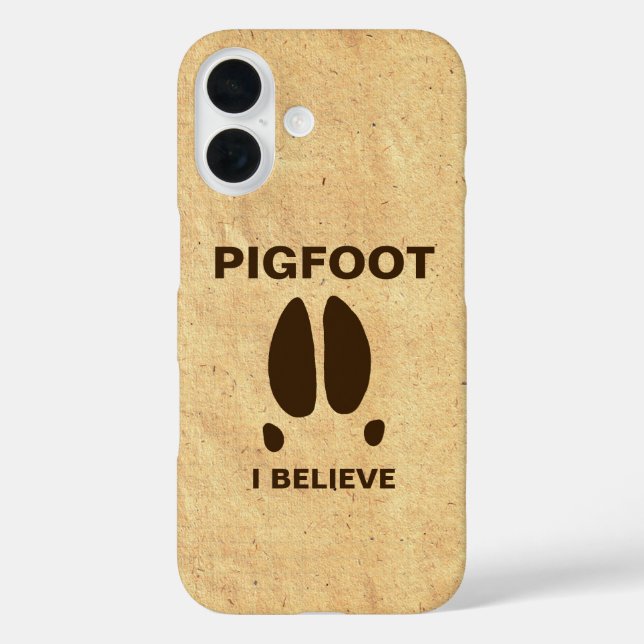 Pigfoot - Ich glaube Case-Mate iPhone Hülle (Rückseite)