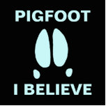 Pigfoot - Ich glaube Fotoskulptur Magnet<br><div class="desc">Vielleicht ist es nur ein Tippfehler,  oder ein Mutant Sasquatch,  oder vielleicht sind einige Teile der Welt von einer anderen Klasse kryptischer Tiere bewohnt. Der Fußabdruck eines einfachen Wildschweins zusammen mit dem Textlesen "PIGFOOT". Anpassbare Textauswertung,  "I GLAUBE" erscheint ebenfalls. Wer weiß,  was da draußen im Wald herumläuft?</div>